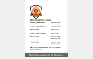 DETECTION SAISON 2024-2025